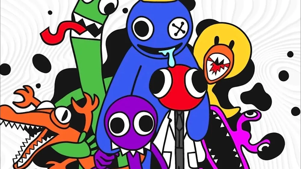 Rainbow friends friends Wallpaper