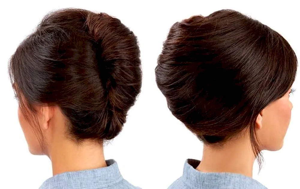 French Twist hairstyles with curls for medium hair