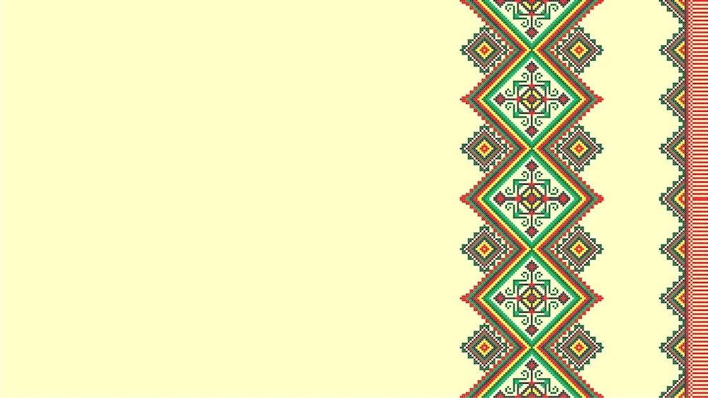 Frame in folk style