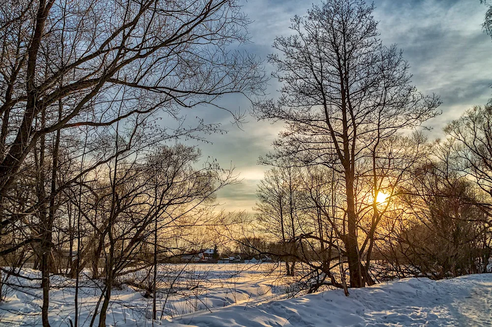 Spring sunset