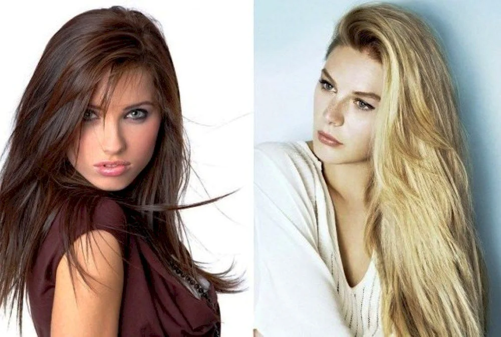 Long hair haircut with bangs
