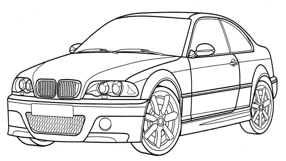 Colouring for boys cars BMW m5