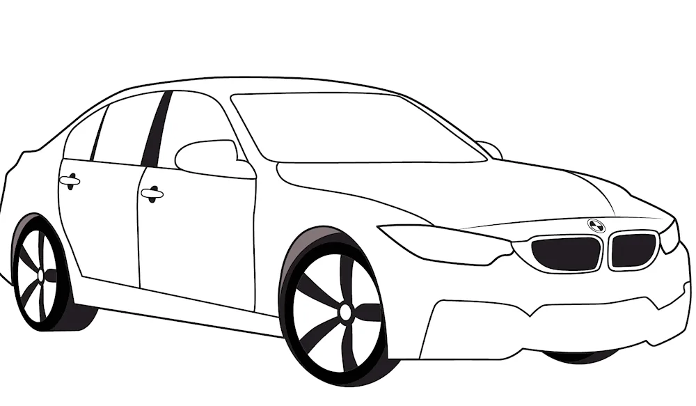 Colouring BMW m5