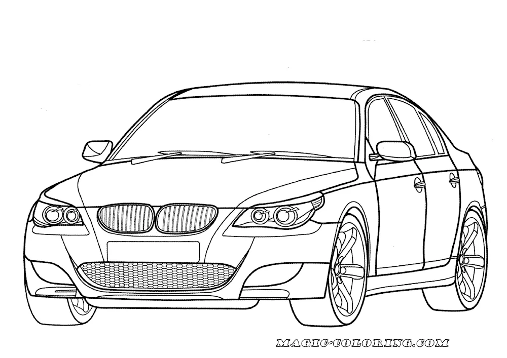 Colouring BMW m5 e60