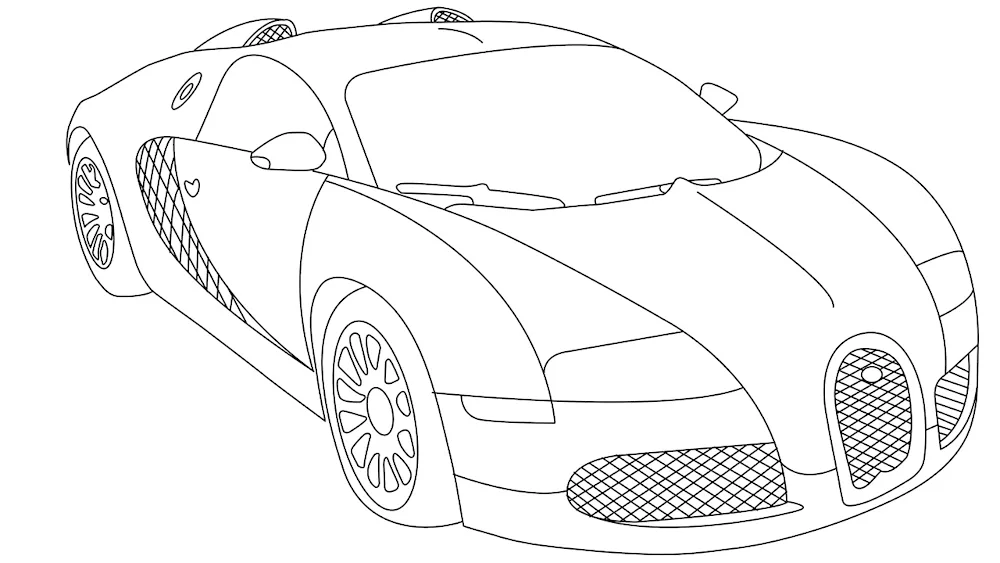 Colouring Bugatti Veyron