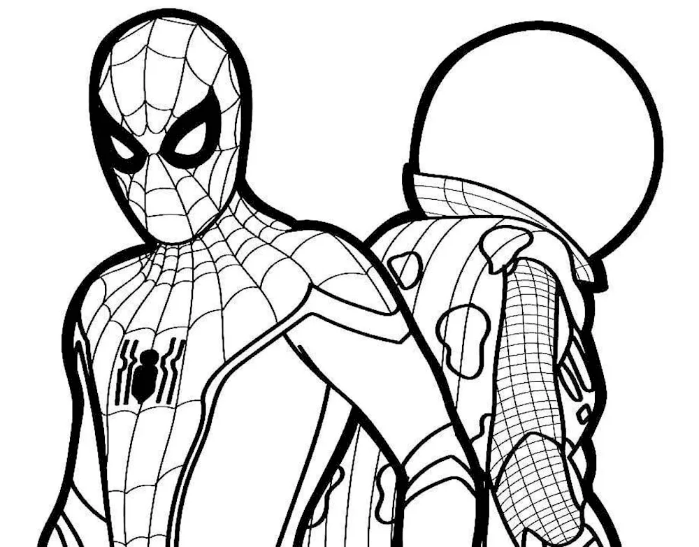 Colouring Sam Raimi's spider man