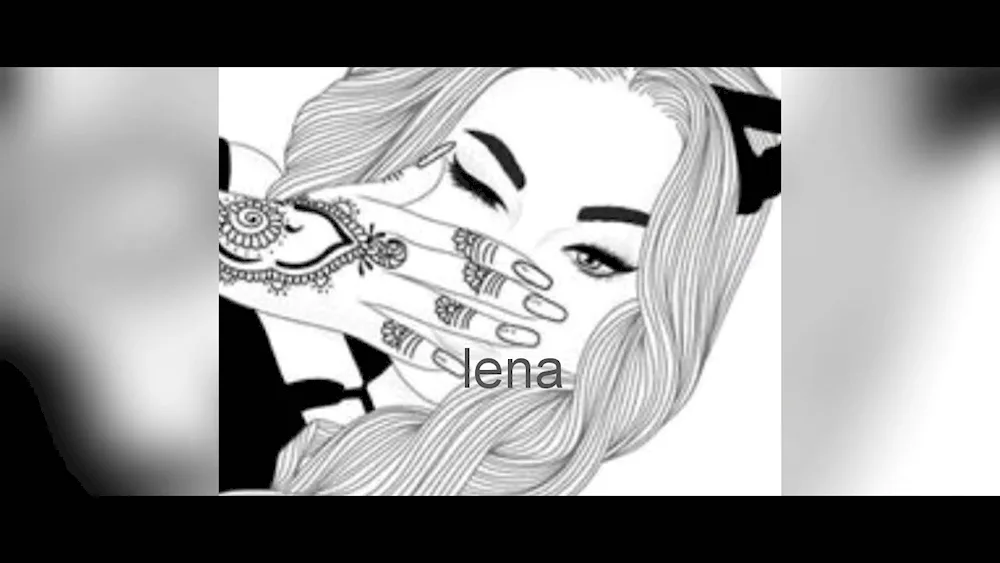 Girl colouring