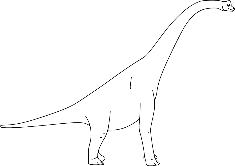 Dinosaur drawing in pencil