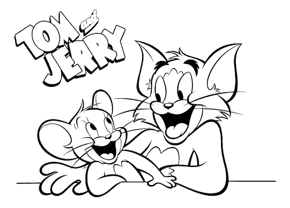 Disney Tom Jerry colouring pages for kids