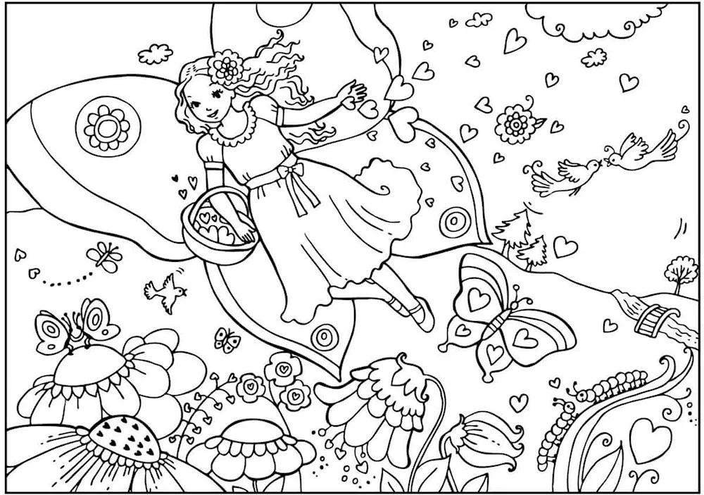 Colouring for girls