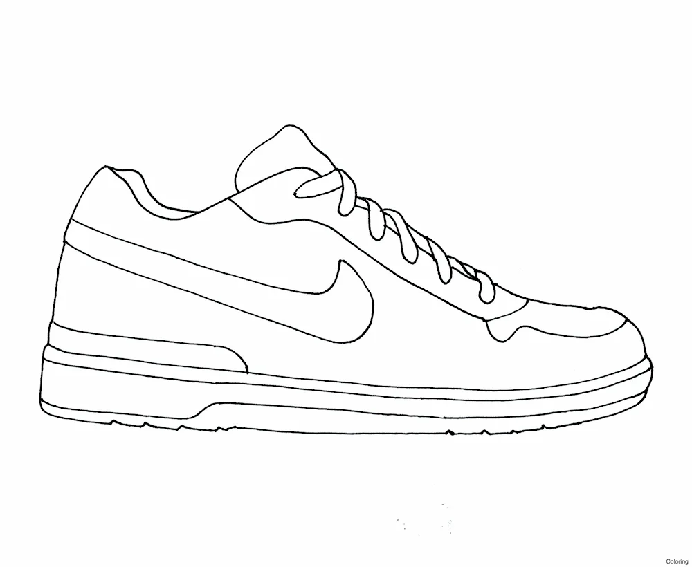 Colouring jordans nike sneakers