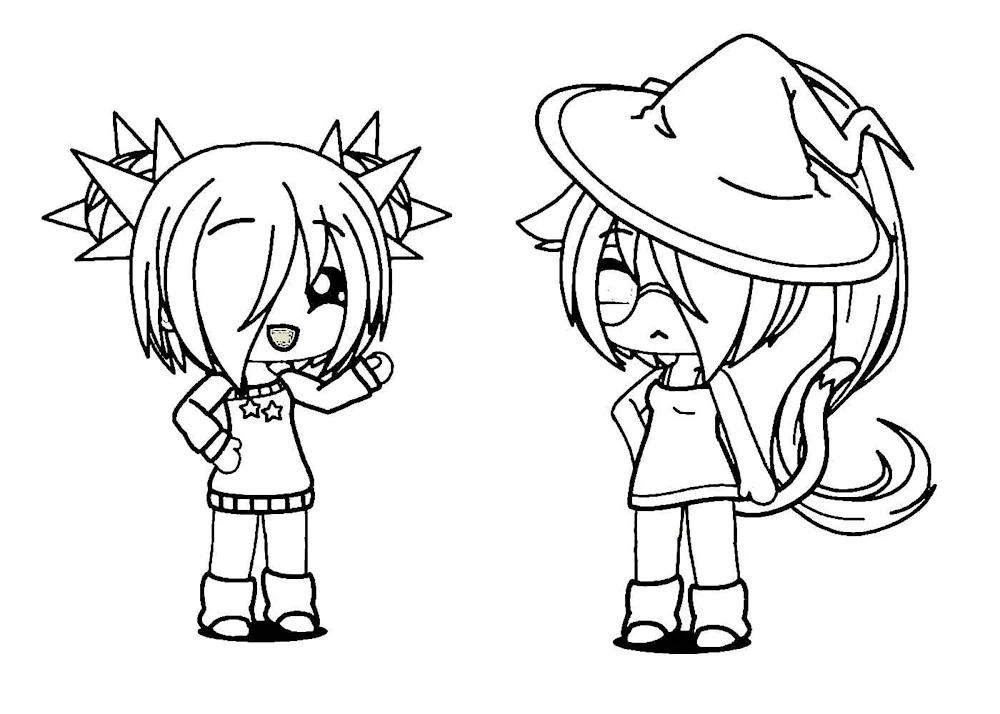 Gacha Life colouring