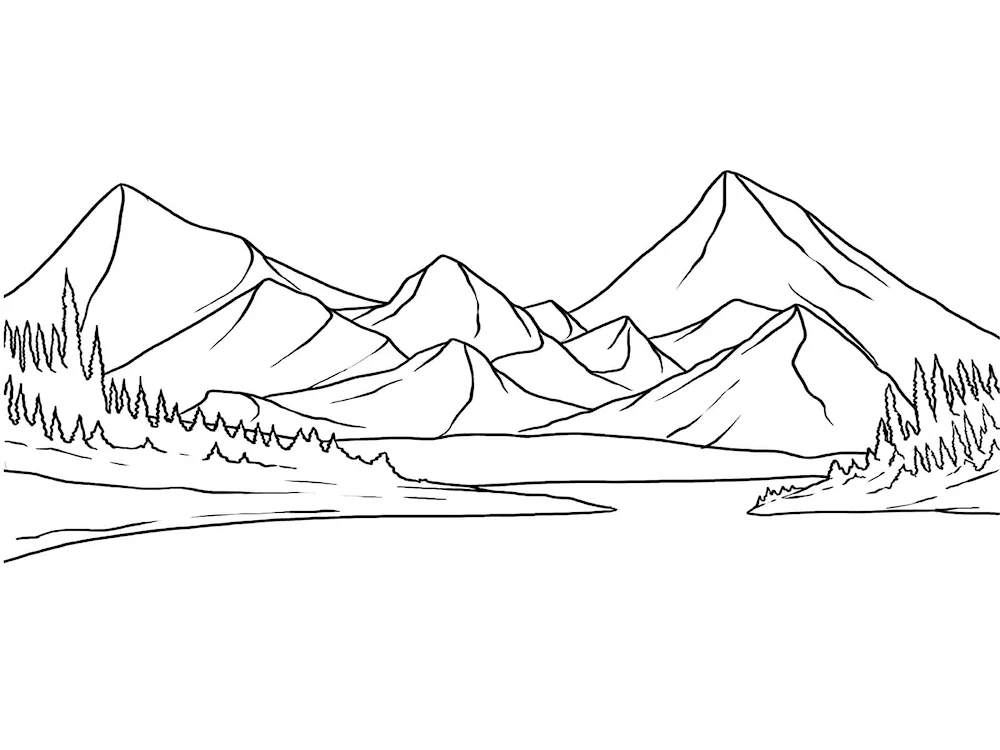 Mountain colouring