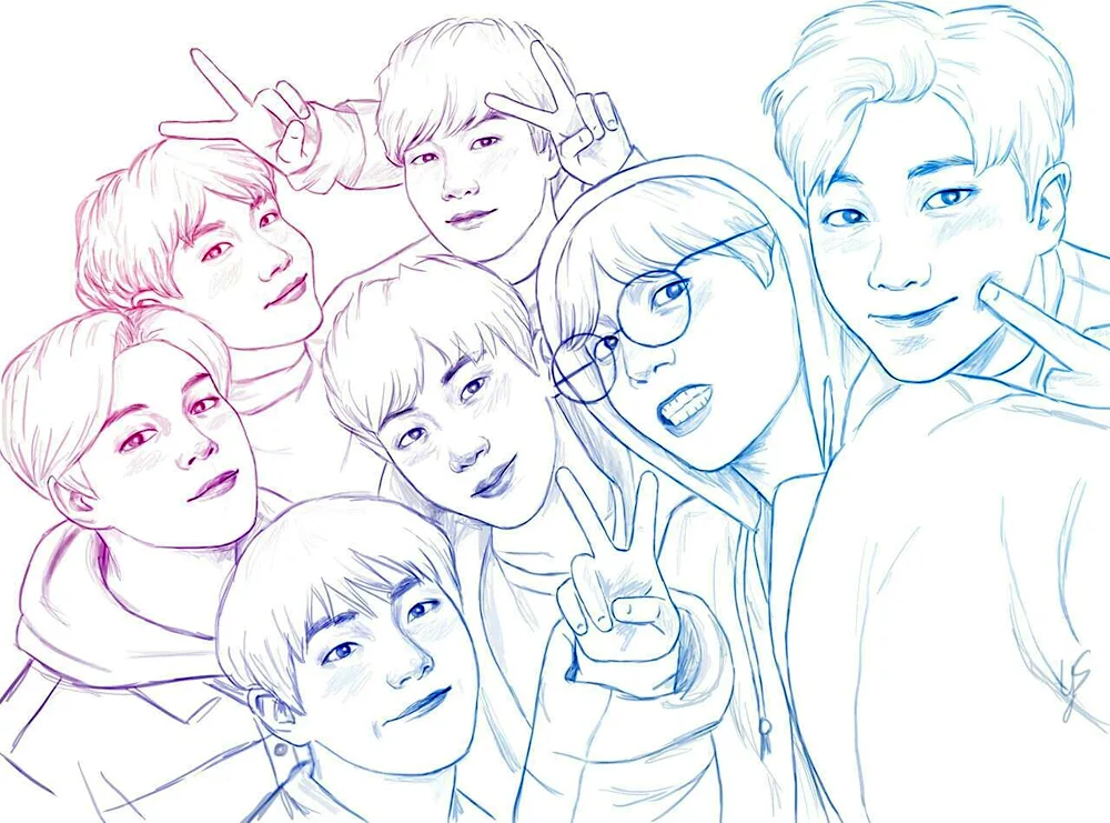 Colouring BTS group