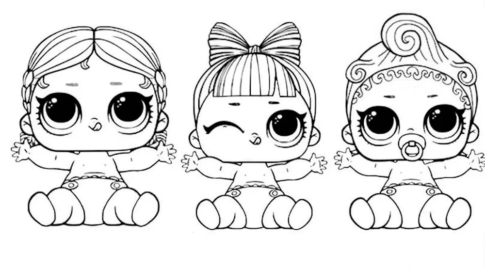 Colouring LOL baby doll