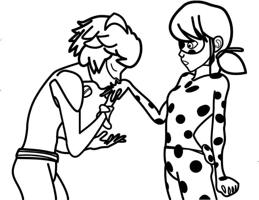 Lady Bug and Super Cat raskraski