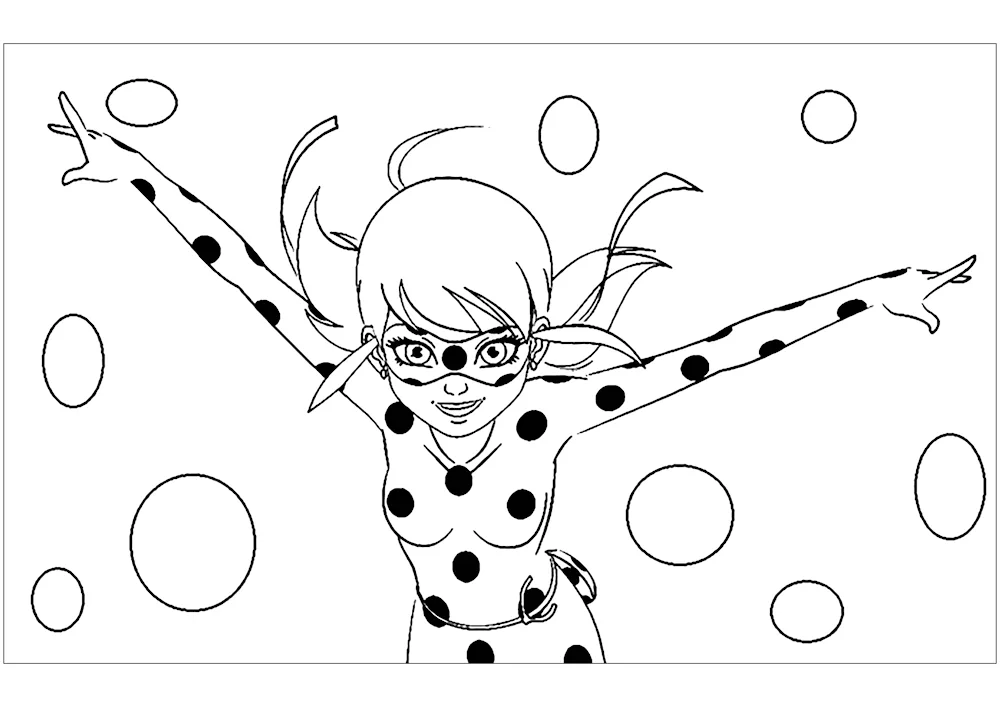 Lady Bug and Super Cat raskraska