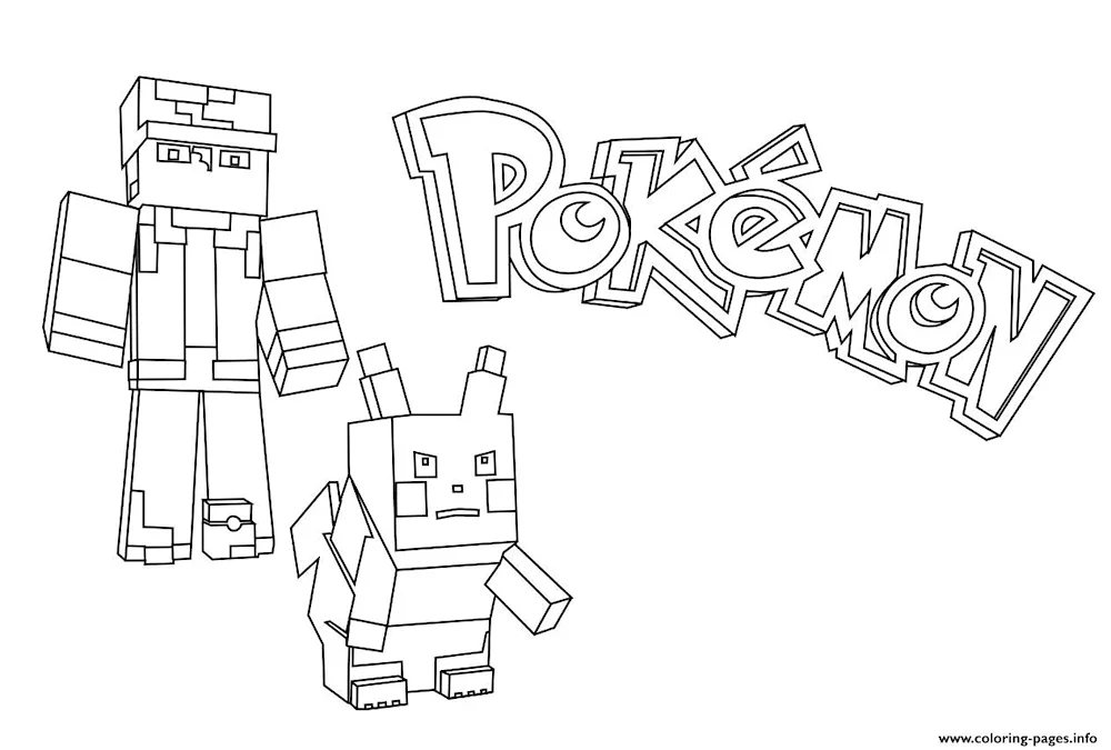 Mainecraft colouring pictures
