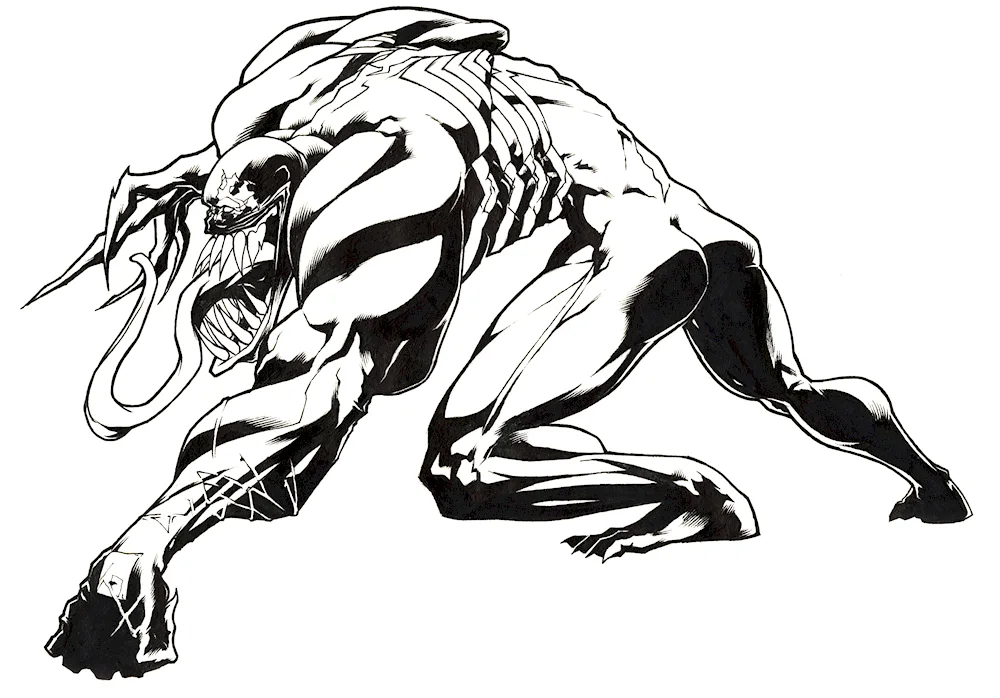 Colouring Marvel Venom