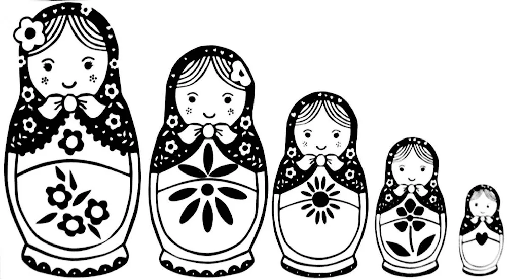 Colouring a Matryoshka