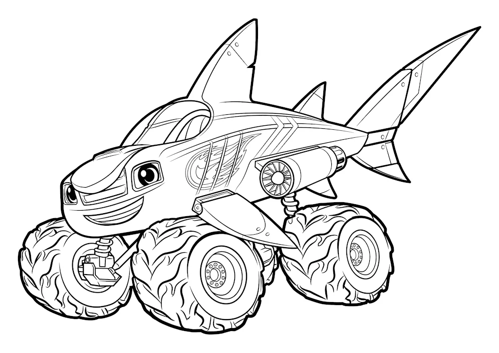 Monster Truck colouring Spysh