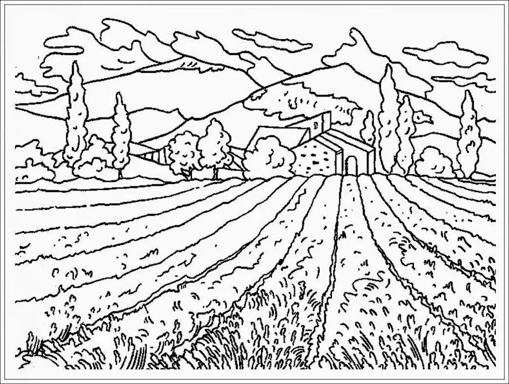 Painted landscape