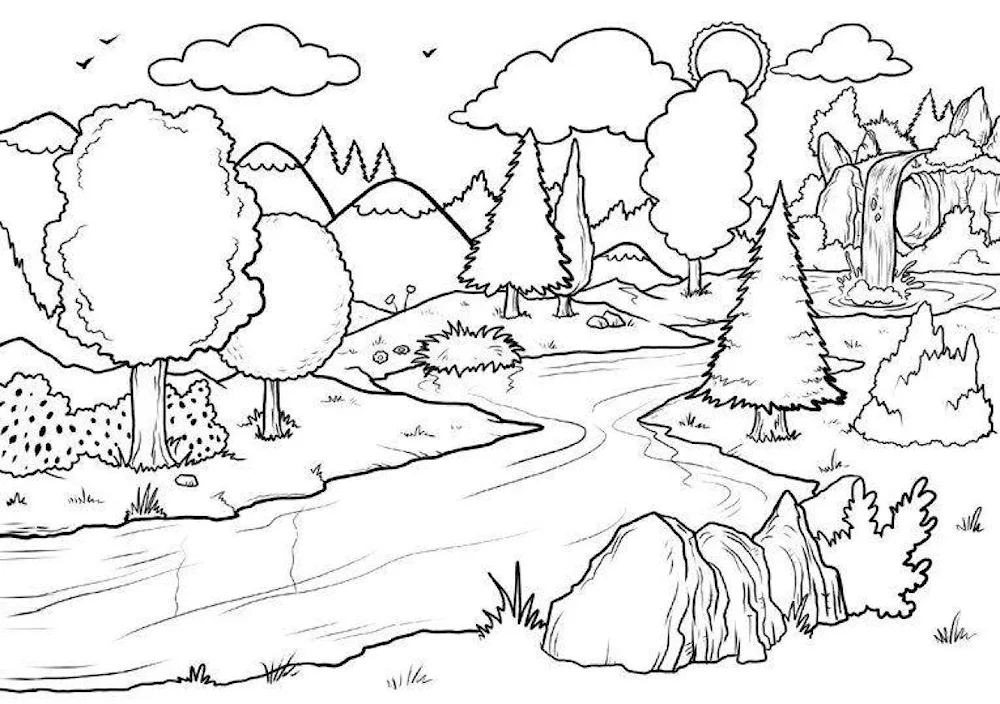 Colouring nature