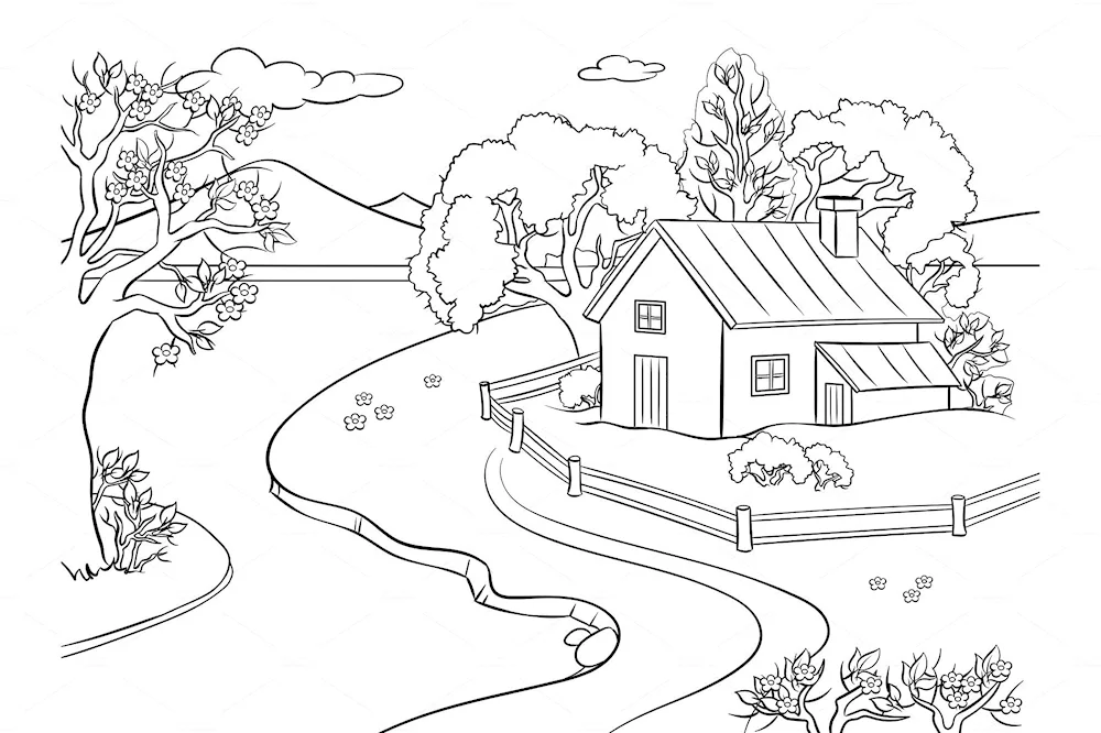 Nature colouring
