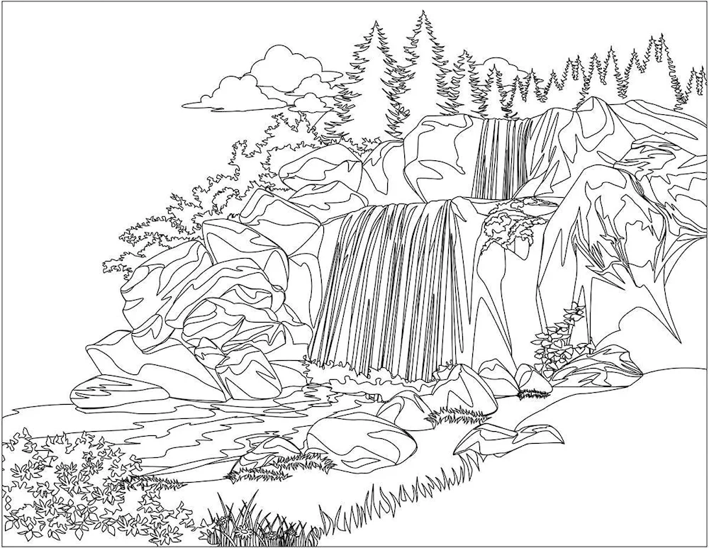 Nature colouring