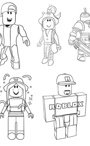 ROBLOX colouring book ROBLOX Quinn