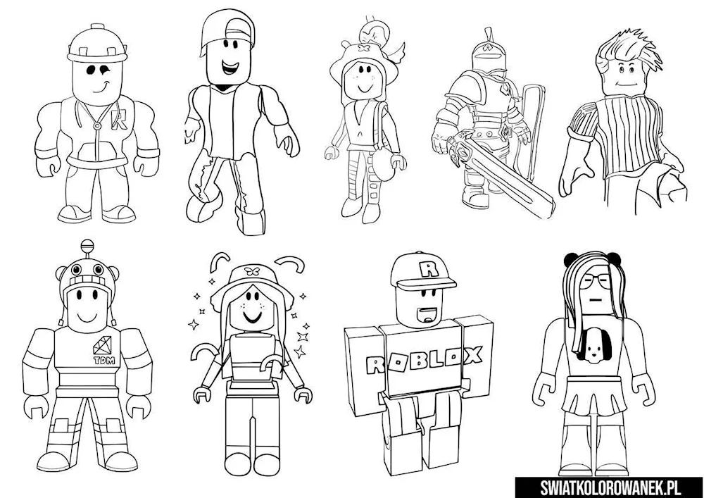 ROBLOX colouring book ROBLOX Quinn