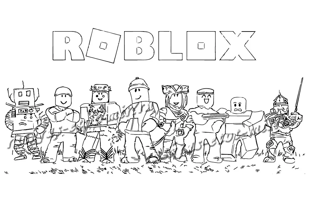 ROBLOX colouring book
