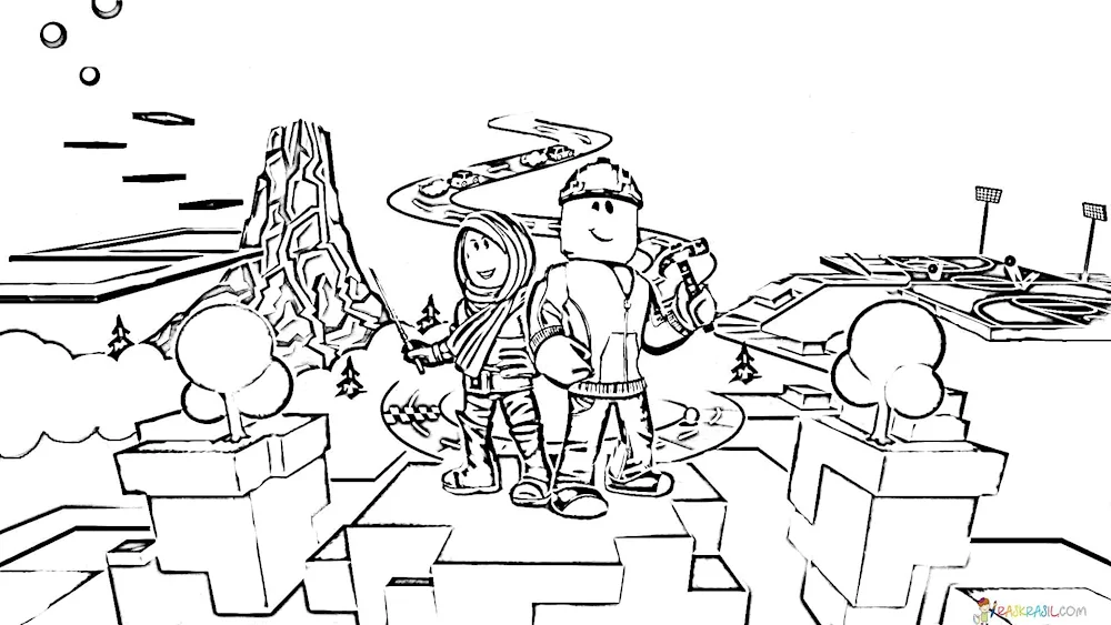 Roblox boy ROBLOX colouring