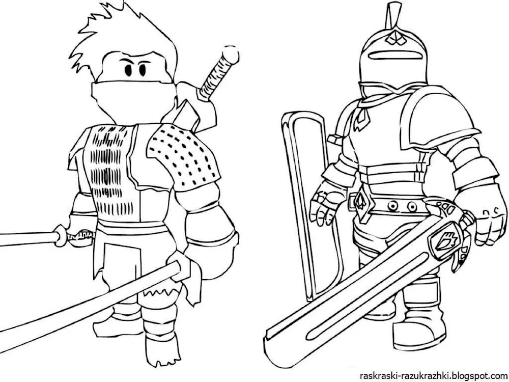 ROBLOX colouring book for girls