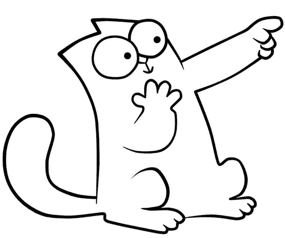 Colouring Simons Cat