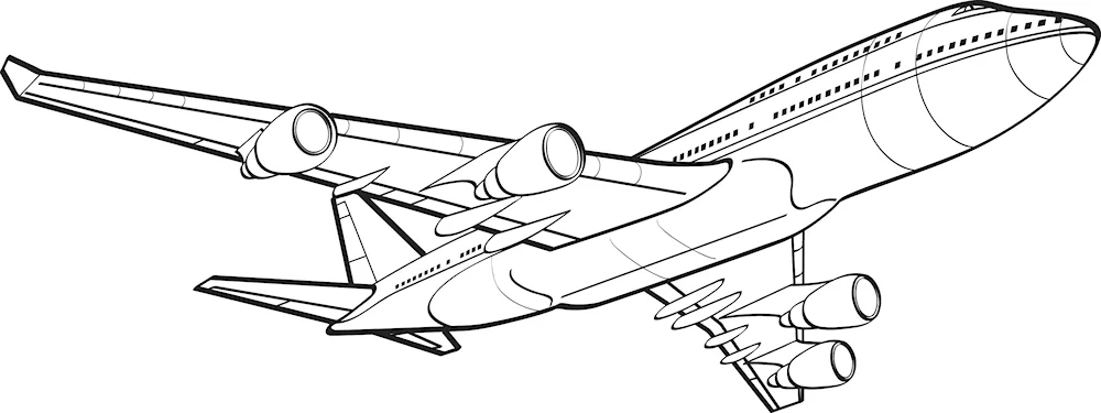 Colouring aircraft IL 76