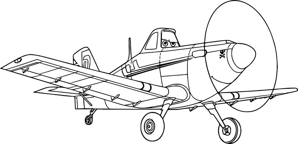Silhouette of a plane