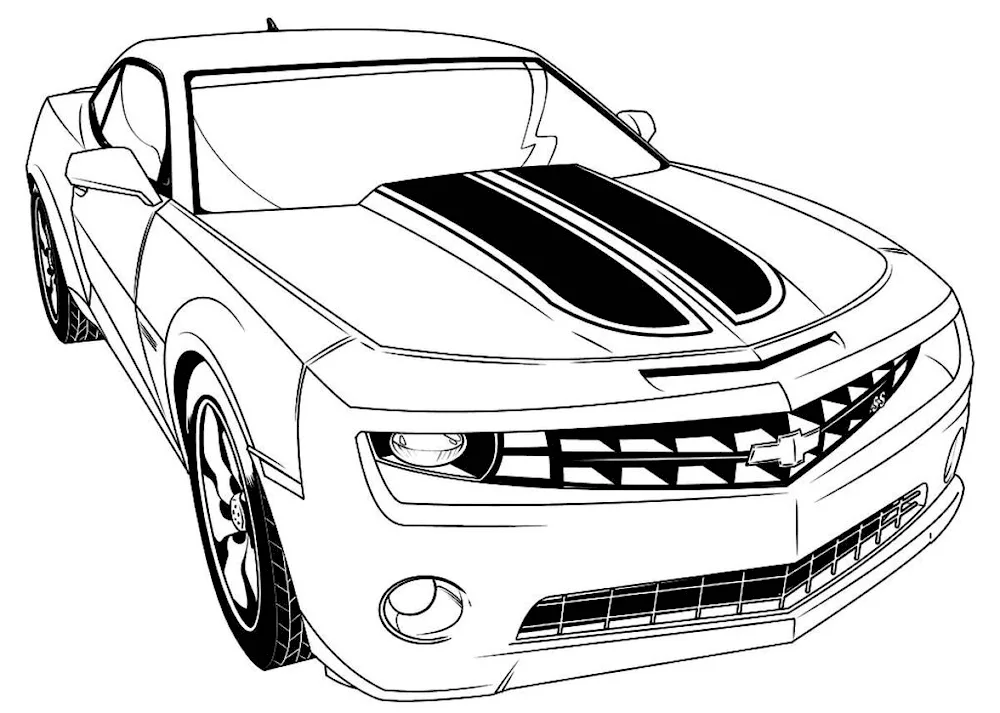 Colouring Chevrolet Camaro