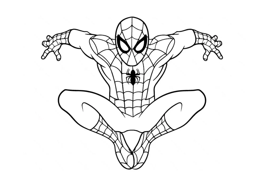 Spider man drawing