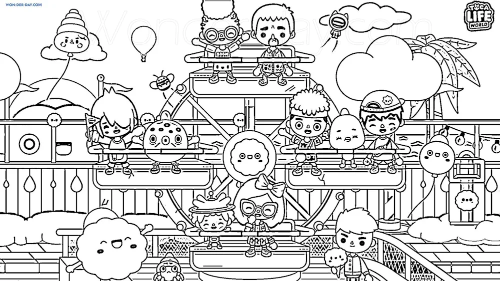 Colouring pages