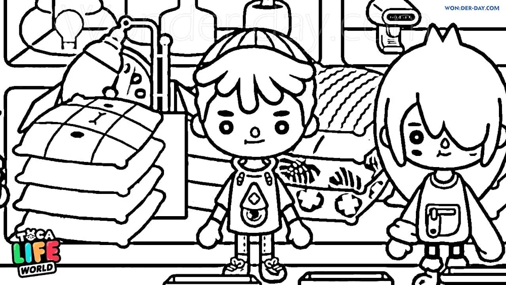Colouring toca boca