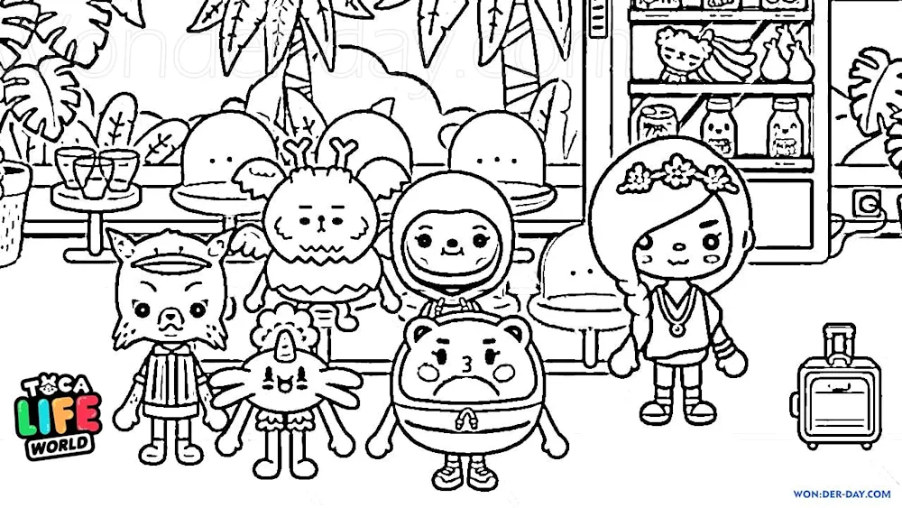 Colouring toca boca