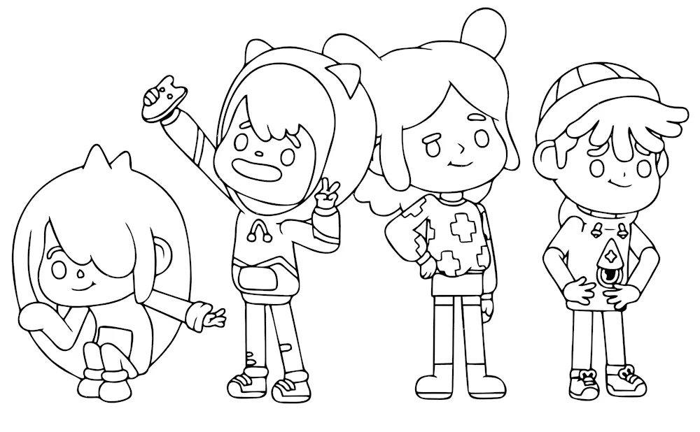 Colouring toca boca