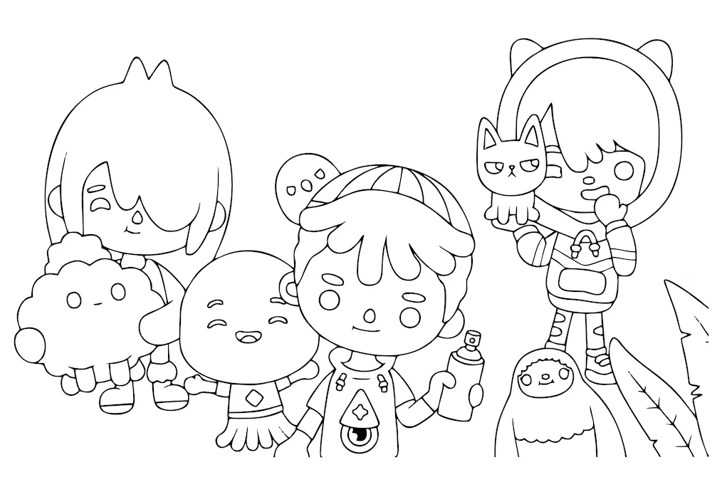 Colouring toca boca