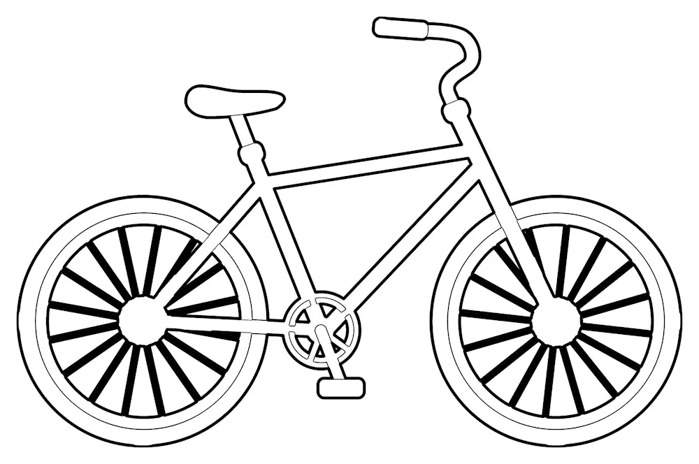 Colouring bicycle