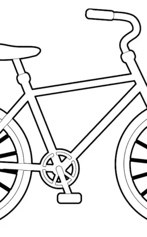 Colouring bicycle bmx