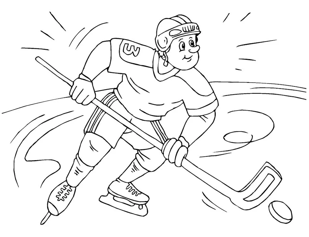 Winter sports colouring book