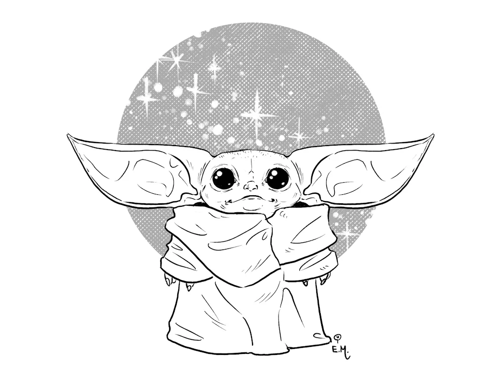 Star Wars yoda baby