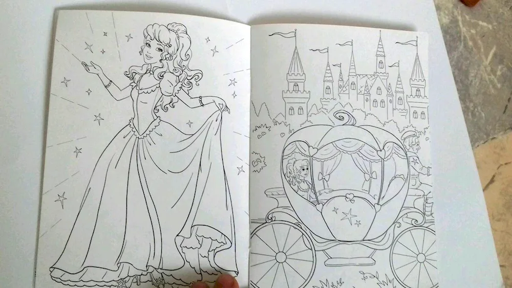 Cinderella pencil drawing