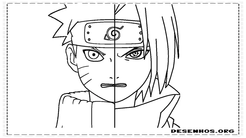 Colouring anime Naruto